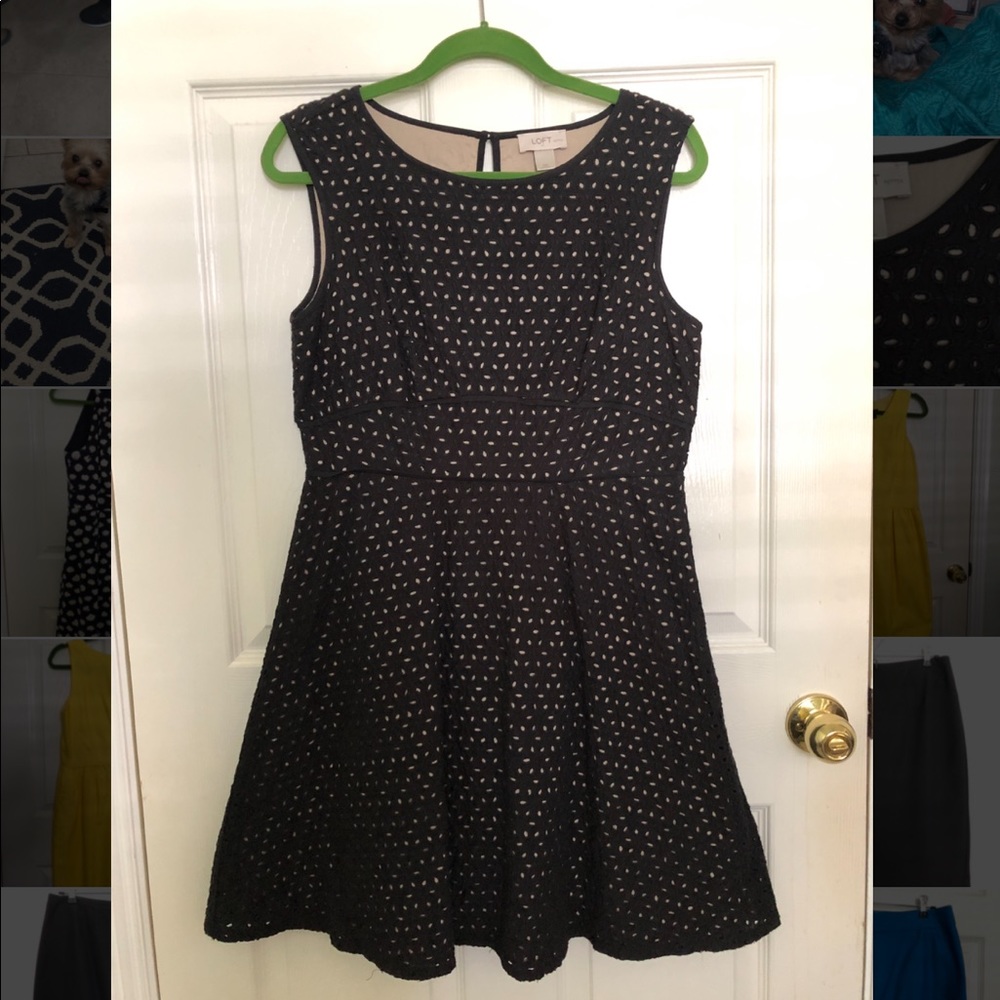 Loft Black A-Line Dress